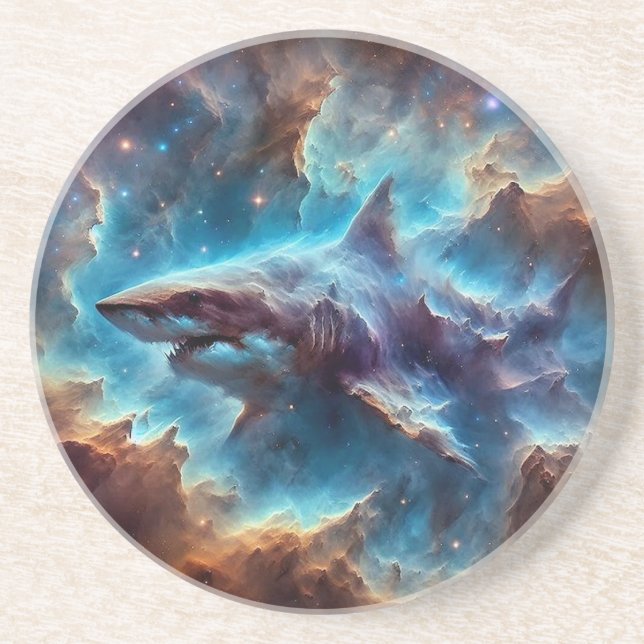Space Nebula Shark Coaster (Front)