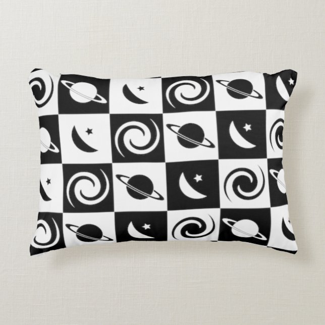Space Objects Accent Pillow 16" x 12" (Front)