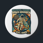 Space Odyssey – Cosmic Adventure for Space Lovers 3 Inch Round Button<br><div class="desc">Embark on a cosmic journey with this inspiring “Space Odyssey” typography design! Perfect for dreamers, explorers, and fans of the mysterious universe, this text-based design captures the spirit of adventure among the stars. Inspired by astronomy, science fiction, and the beauty of the galaxy, this design is ideal for space enthusiasts,...</div>