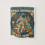 Space Odyssey – Cosmic Adventure for Space Lovers Jigsaw Puzzle<br><div class="desc">Embark on a cosmic journey with this inspiring “Space Odyssey” typography design! Perfect for dreamers, explorers, and fans of the mysterious universe, this text-based design captures the spirit of adventure among the stars. Inspired by astronomy, science fiction, and the beauty of the galaxy, this design is ideal for space enthusiasts,...</div>