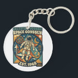 Space Odyssey – Cosmic Adventure for Space Lovers Keychain<br><div class="desc">Embark on a cosmic journey with this inspiring “Space Odyssey” typography design! Perfect for dreamers, explorers, and fans of the mysterious universe, this text-based design captures the spirit of adventure among the stars. Inspired by astronomy, science fiction, and the beauty of the galaxy, this design is ideal for space enthusiasts,...</div>