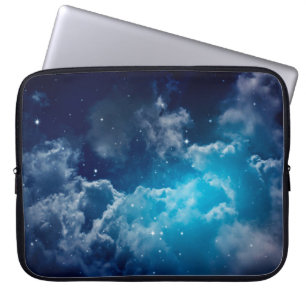 Space of night sky with cloud and starssky,night,b laptop sleeve