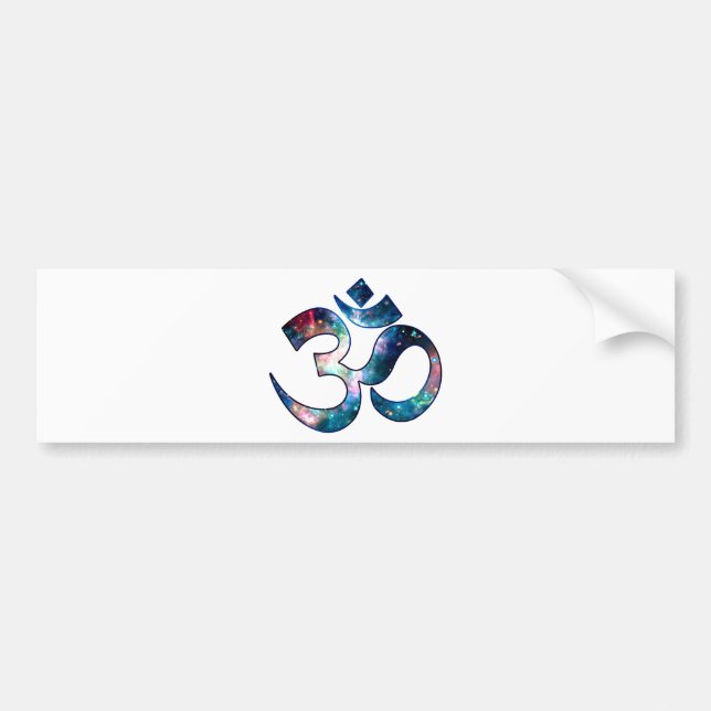 Space OM, Sound of Universe, Galaxy, Star, Planet Bumper Sticker (Front)