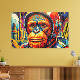 SPACE ORANGUTAN -8 CANVAS PRINT