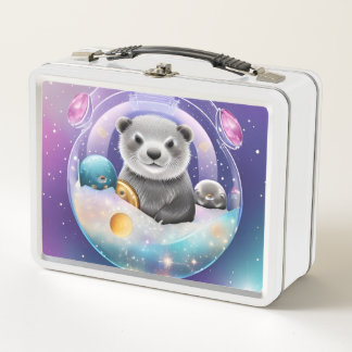Space otter lunch box 