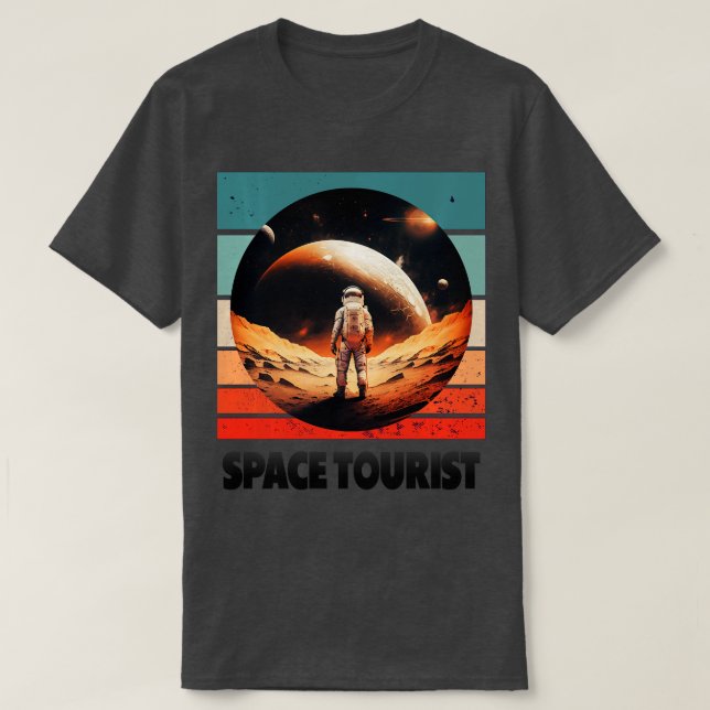 Space ourist Outer Space Outer Space Astronaut Lon T-Shirt (Design Front)