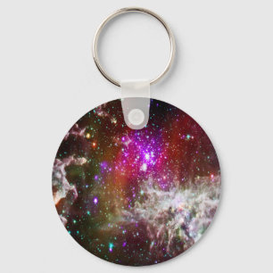 Space - Pacman Nebula Keychain