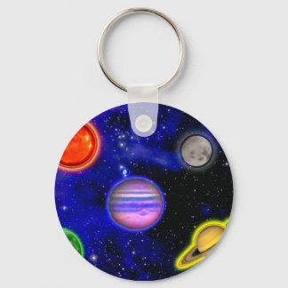 Space Painting Keychain