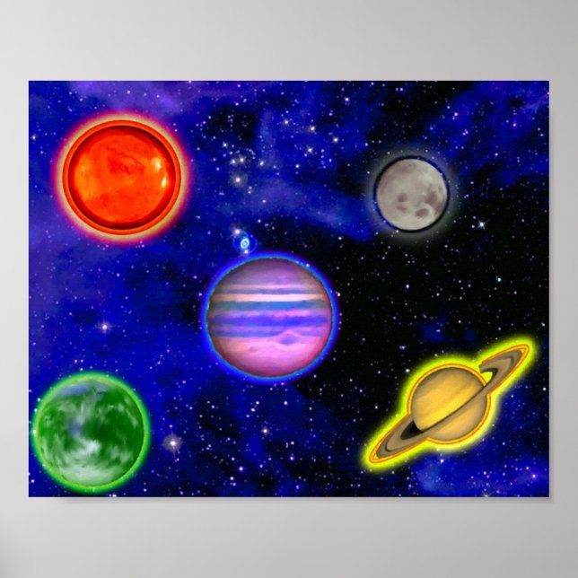 Space Painting Poster (Front)