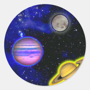 Space Painting Sticker