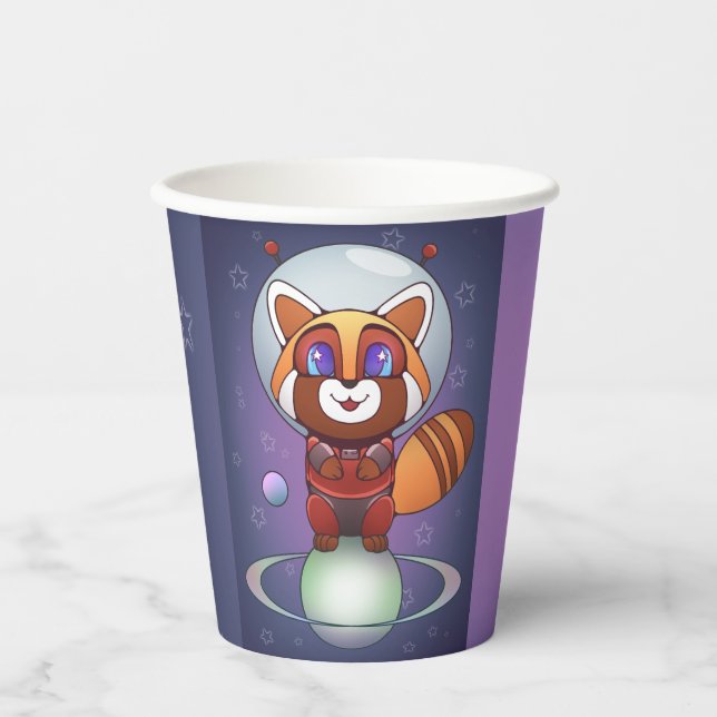 Space Panda Chippy! Paper Cups (Front)