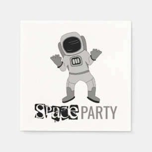 Space Party Astronaut, Birthday Napkin