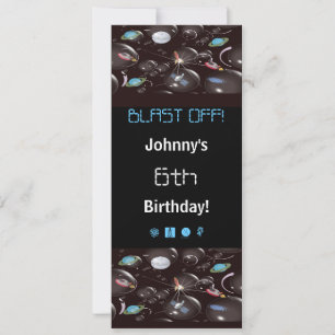 Space Party Invitations