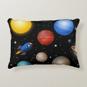 Space pattern accent pillow