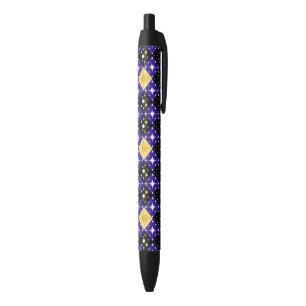 Space Pattern Black Ink Pen