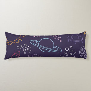 Space pattern body pillow