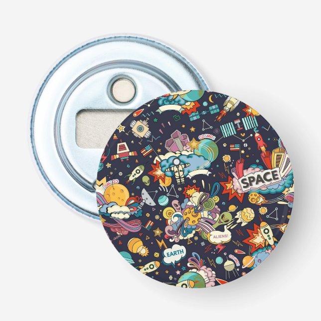 Space pattern bottle opener (Front)