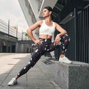 Space Pattern Capri Leggings