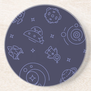 Space pattern coaster