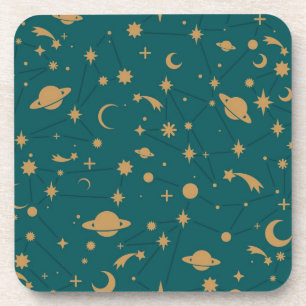 Space pattern coaster