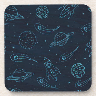 Space pattern coaster
