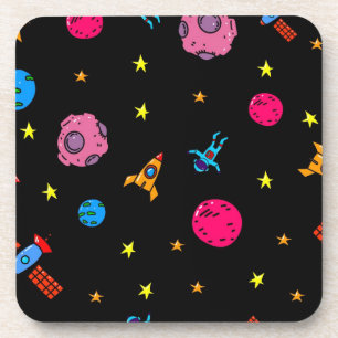 Space pattern coaster