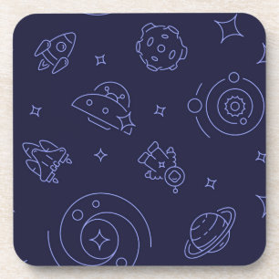 Space pattern coaster