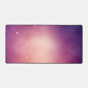 Space pattern desk mat