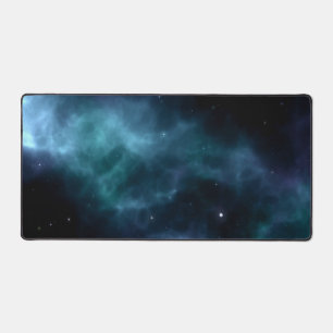 Space pattern desk mat