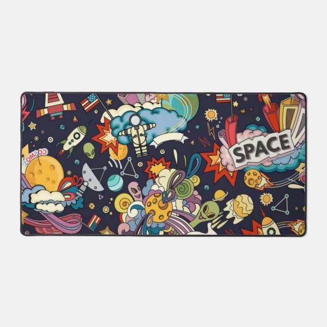 Space pattern desk mat (Front)