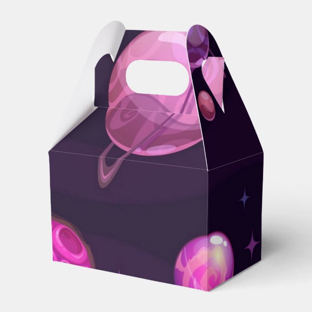 Space pattern favor box (Front Side)