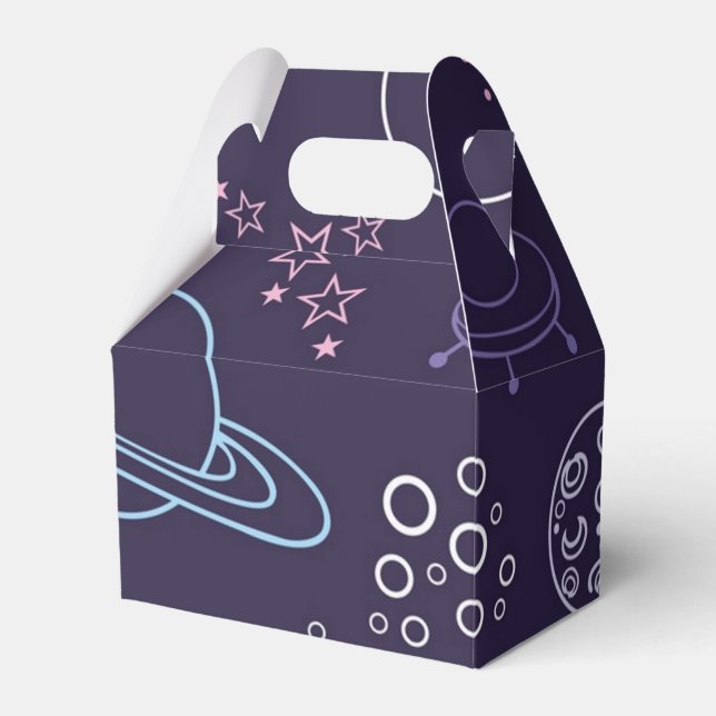Space pattern favor box (Front Side)