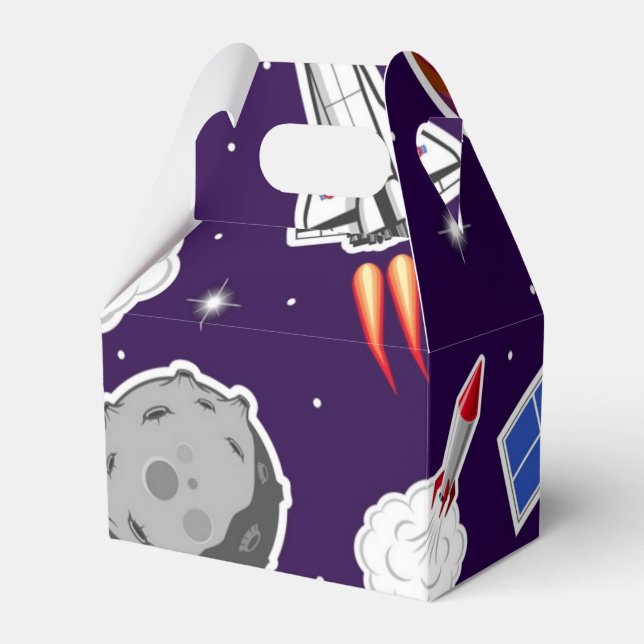 Space pattern favor box (Front Side)