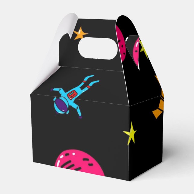 Space pattern favor box (Front Side)