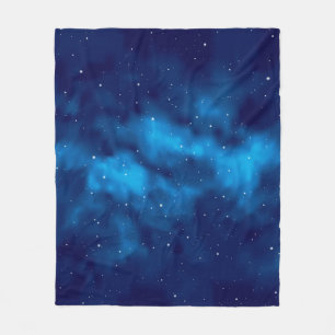 Space pattern fleece blanket