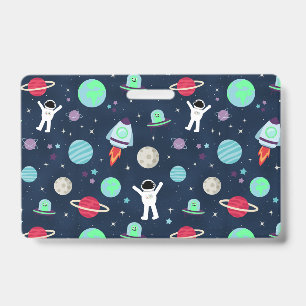 Space Pattern illustration Badge
