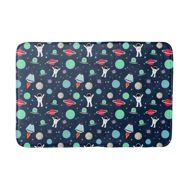Space Pattern illustration Bath Mat (Front)