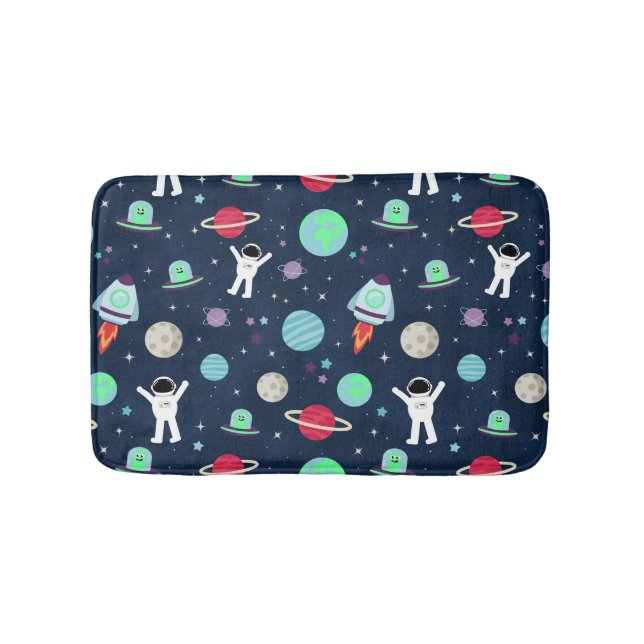 Space Pattern illustration Bath Mat (Front)