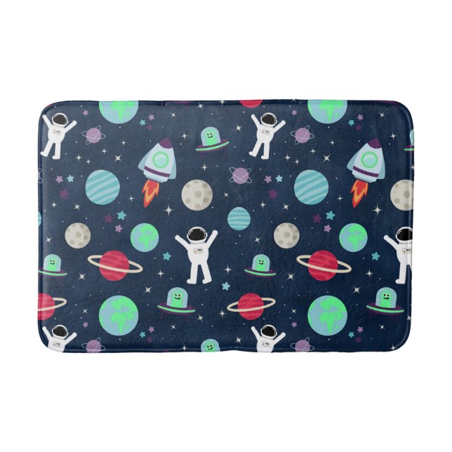 Space Pattern illustration Bath Mat (Front)