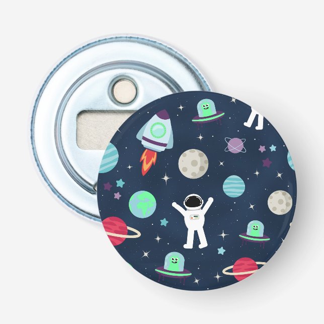 Space Pattern illustration Bottle Opener (Front)