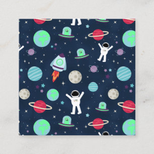 Space Pattern illustration Discount Card