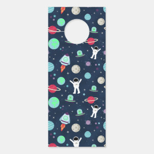 Space Pattern illustration Door Hanger