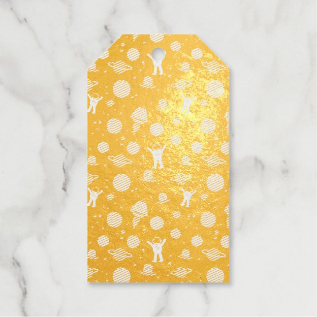 Space Pattern illustration Gift Tags (Front)