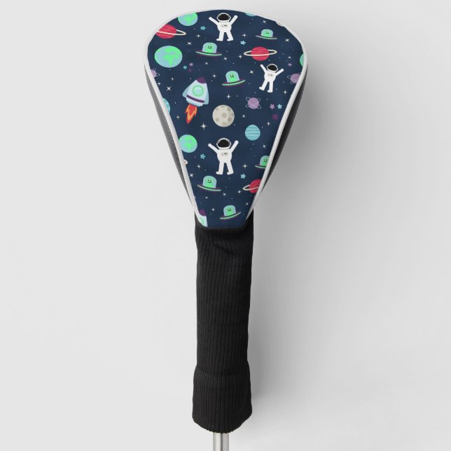 Space Pattern illustration Golf Head Cover (Front)