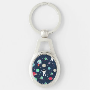 Space Pattern illustration Keychain