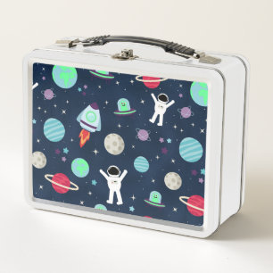 Space Pattern illustration Metal Lunch Box