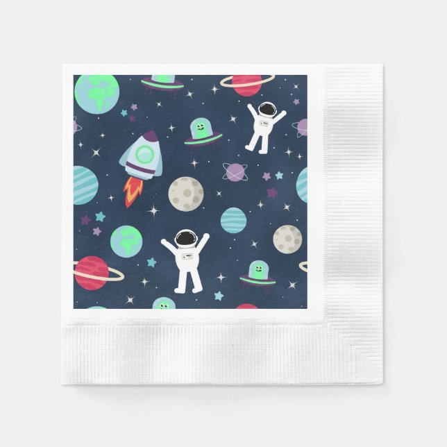 Space Pattern illustration Napkin (Front)