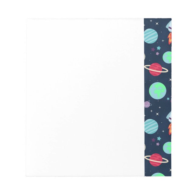 Space Pattern illustration Notepad (Front)