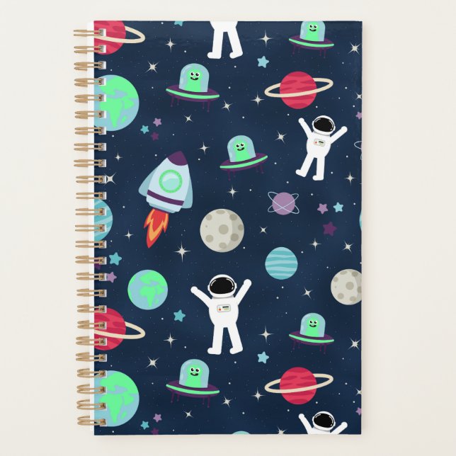 Space Pattern illustration Planner (Front)