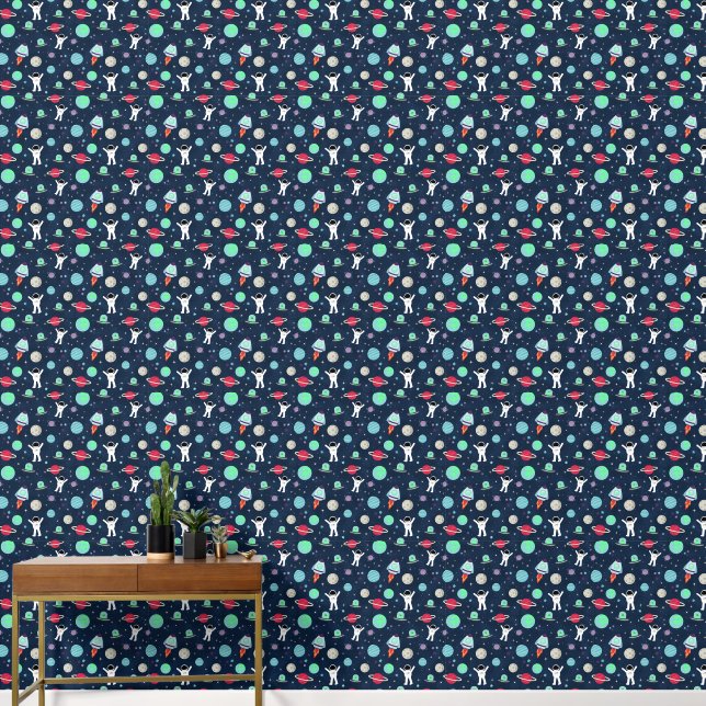 Space Pattern illustration Wallpaper (Hallway)